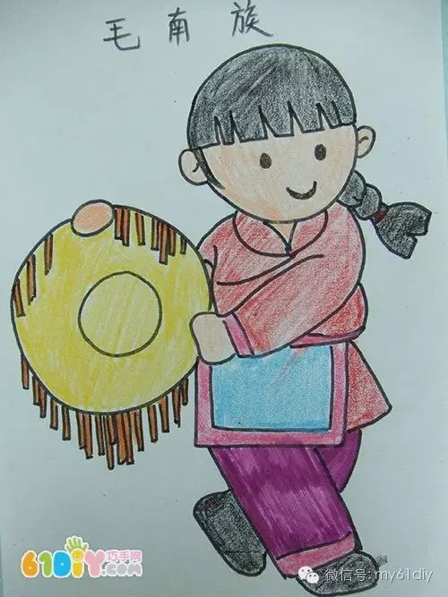 各族儿童简笔画的图片,56民族儿童简笔画大全