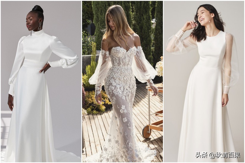 婚纱一百年变迁史详解,2023年新款婚纱风格