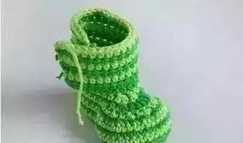 6-12个月宝宝毛线鞋教程,可爱款钩针宝宝鞋