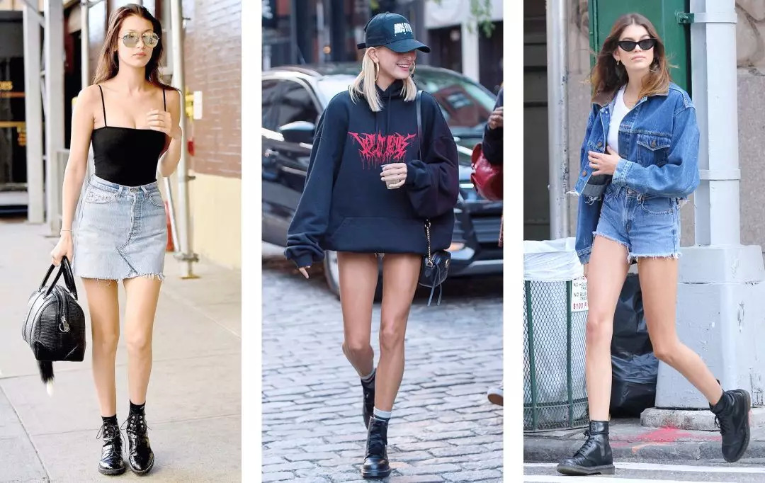 一点也不热,酷妹的马丁靴里都有空调