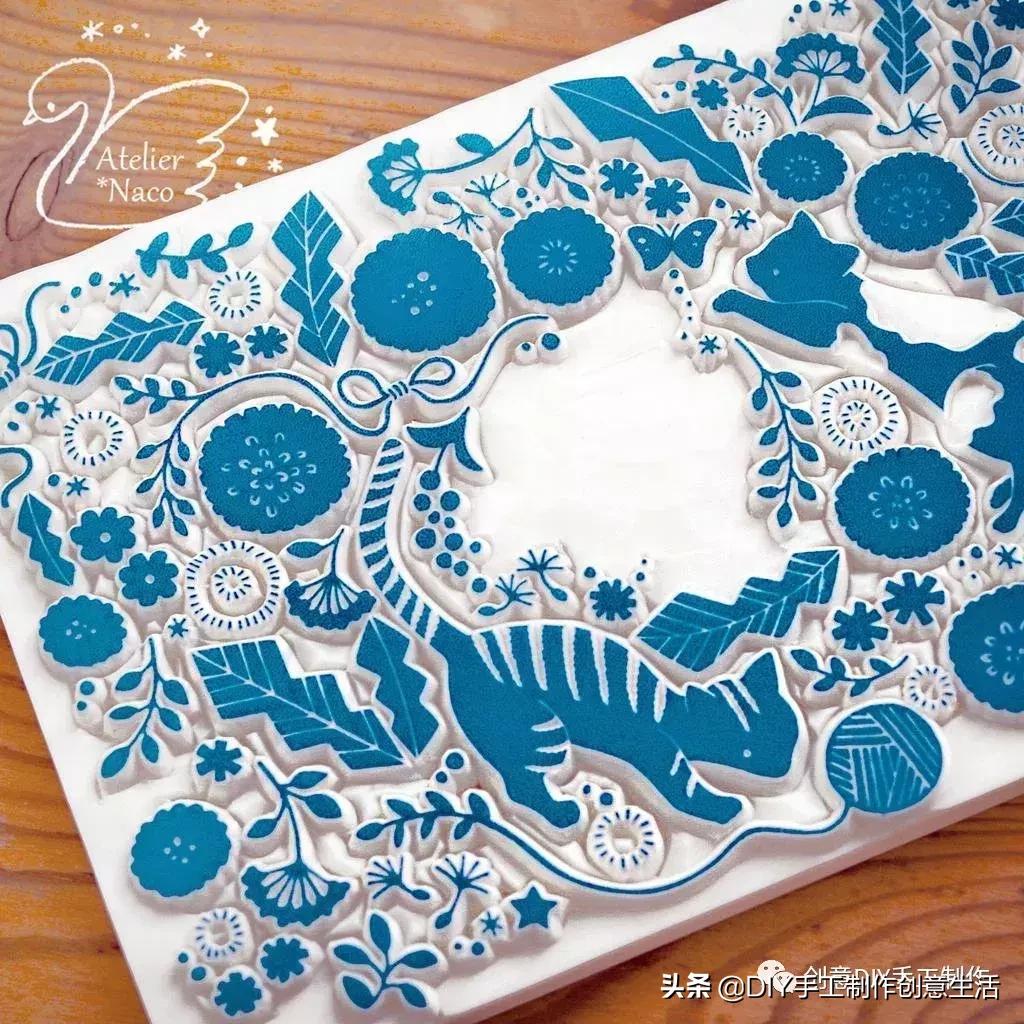 用笔刀雕刻橡皮擦,用刻刀在纸上刻字