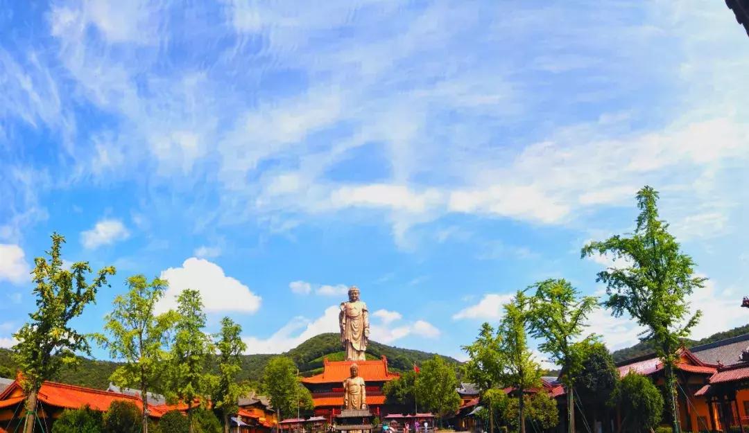 随处皆祥云诸佛现全身手机全景角度下的灵山大佛