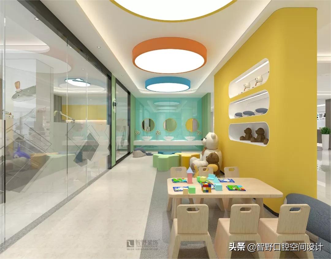 100平口腔诊所高端精品设计效果图,智野设计