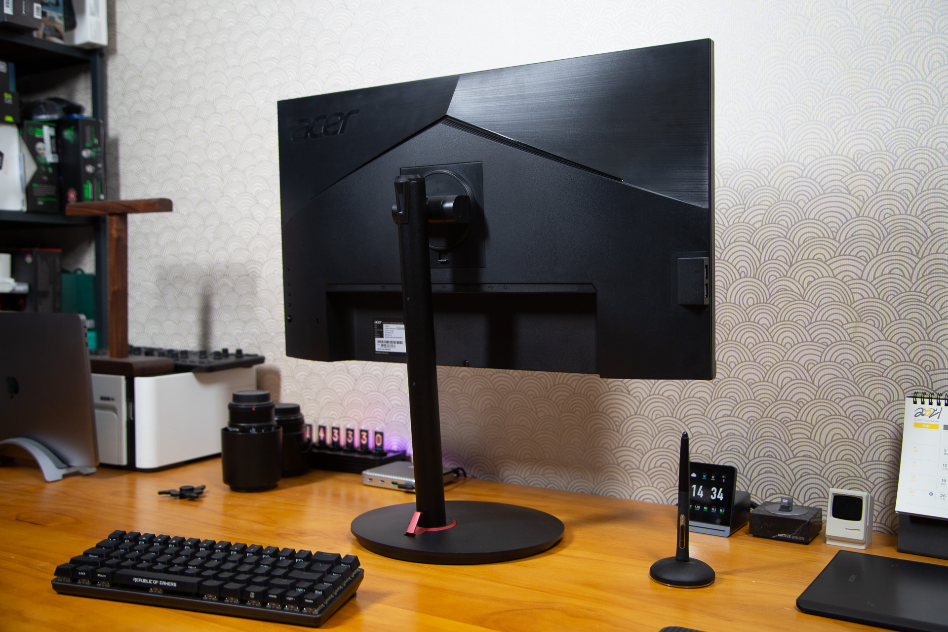 宏碁xv282k显示器接口,宏碁2k曲面显示器评测