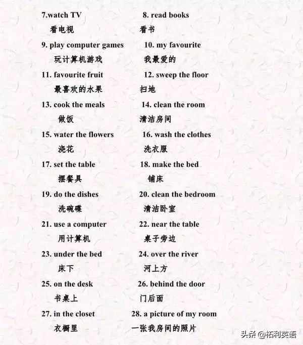 小升初拓展单词词组句型,老师小升初英语复习计划