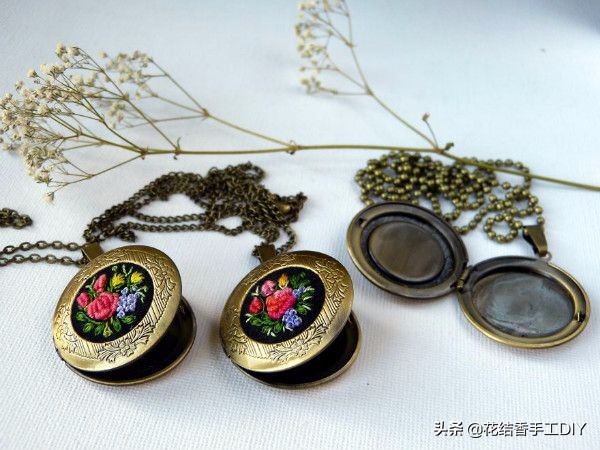 简单的刺绣秒学会,简单做美丽项链
