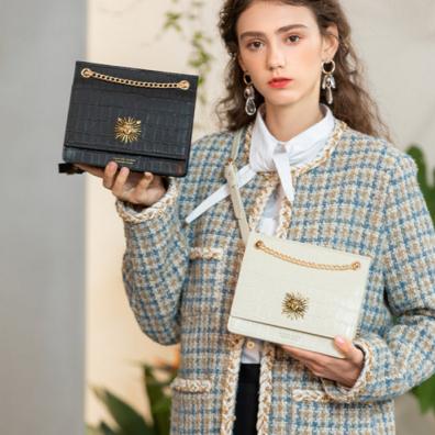 vh太阳神菱格单肩包测评,vh经典复古太阳神女包测评