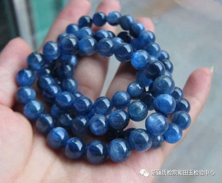 珠宝课堂鉴定,高品质蓝晶石是什么样子的