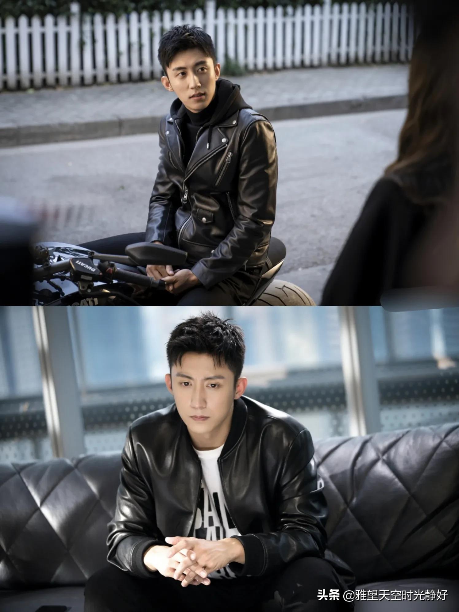 秋冬男星皮衣穿搭,男明星皮衣外套搭配