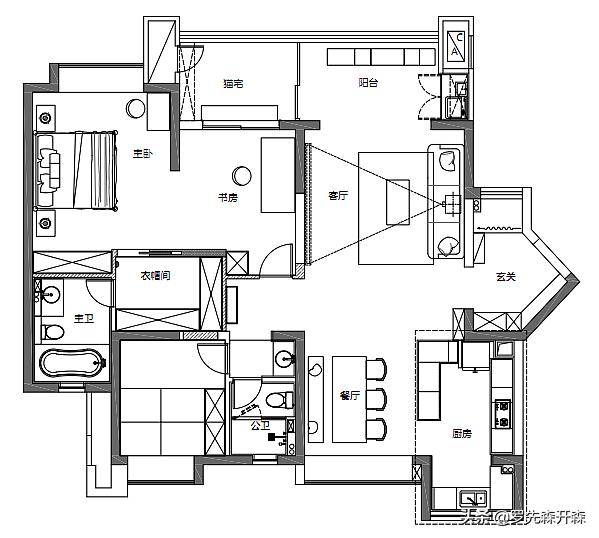 高端装修实景成都,成都138平米轻奢装修