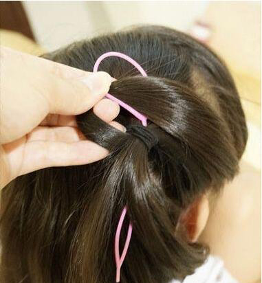 儿童编发中短发3-6岁蝴蝶结大发卡,儿童发型女孩编发简单视频教程