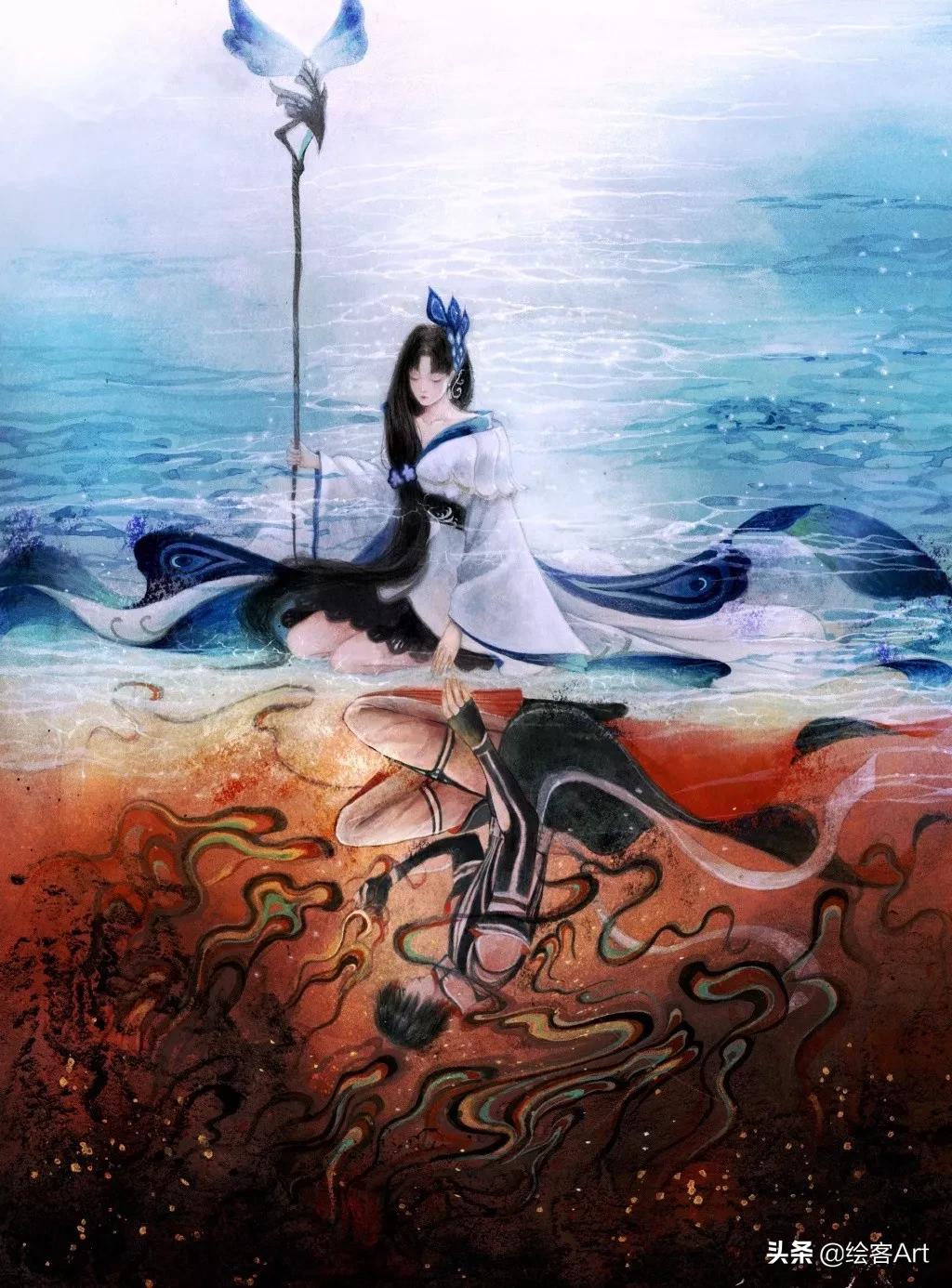 半路出家,成为最会画妖的插画师,一张插画就是别人的月薪