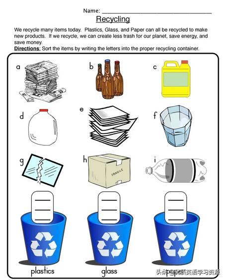 英语垃圾分类单词大全,有关垃圾分类的英语词汇