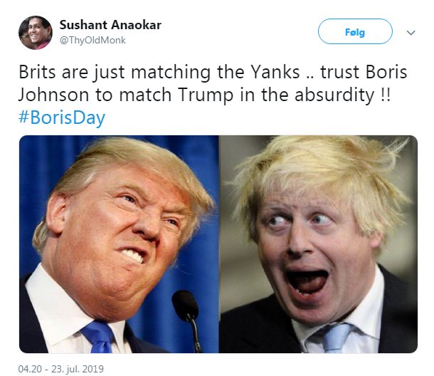 特朗普英国首相对比,特朗普英国新首相