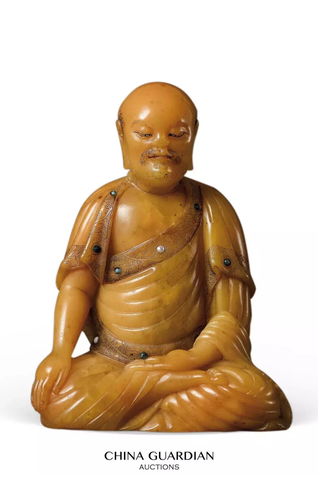 中国嘉德拍卖寿山石雕罗汉纪录,寿山石雕件收藏鉴赏