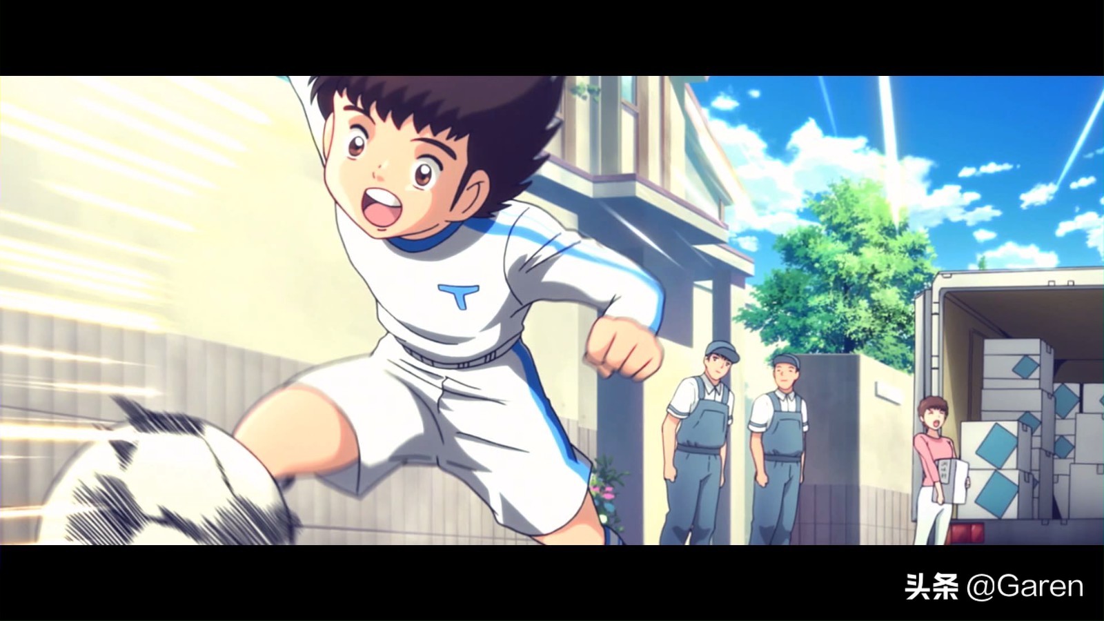 博学多才的足球小子,天空飞翔的男孩