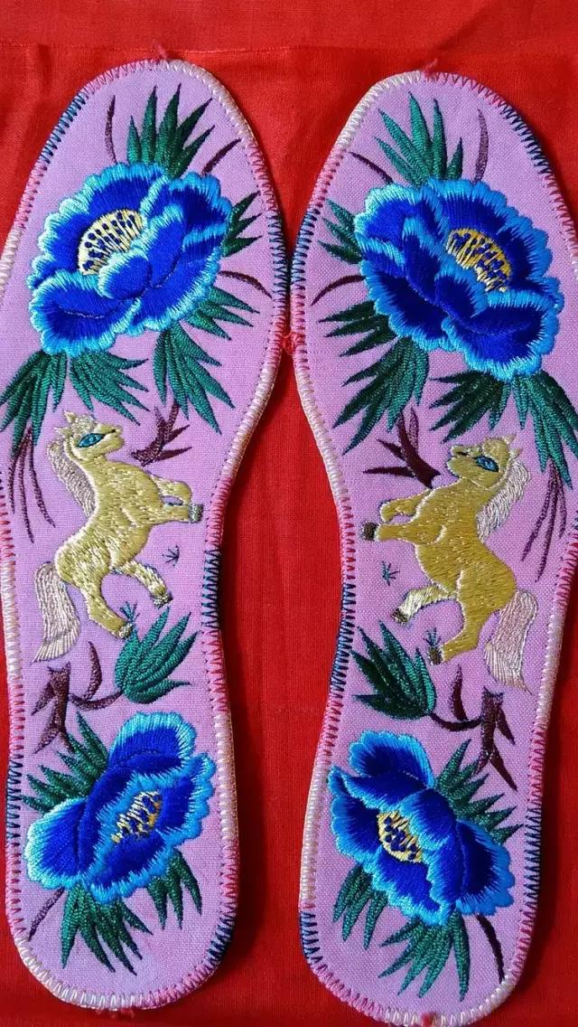 刺绣鞋垫图案大全详细图,惊艳绝伦刺绣鞋垫欣赏