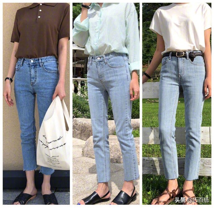 牛仔裤最简单的搭配,夏天的各款牛仔裤最佳搭配