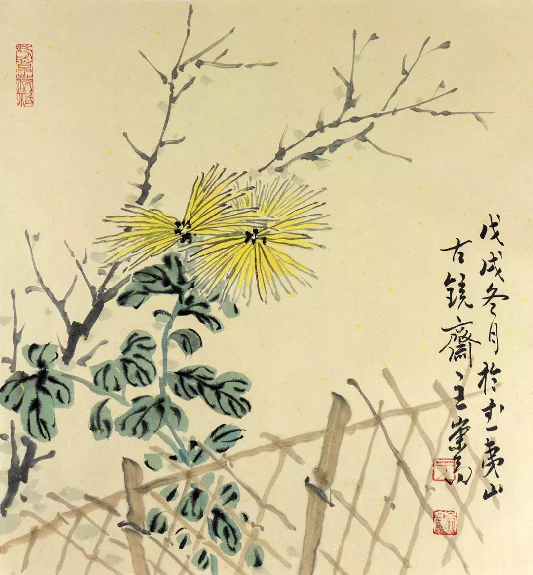 梅兰竹菊国画中的山石画法,梅兰竹菊国画写意教学视频
