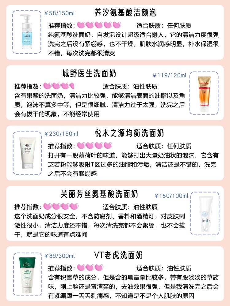 氨基酸洗面奶早晚两用平价洗面奶,洗面奶推荐学生平价氨基酸男用