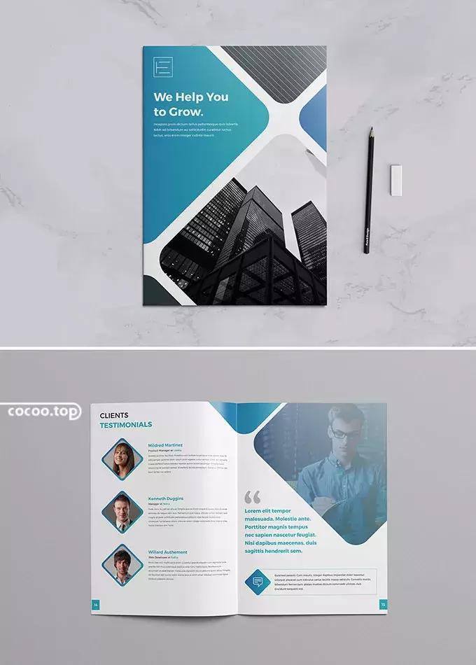 用网格做隔板,打破网格版式