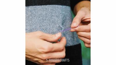 衣服拉链坏了别担心,衣服拉链坏了教你用吸管修复