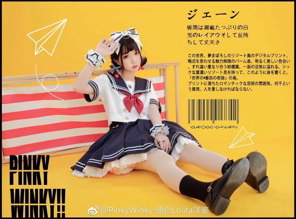 海军风lolita正版,lolita海军风穿搭