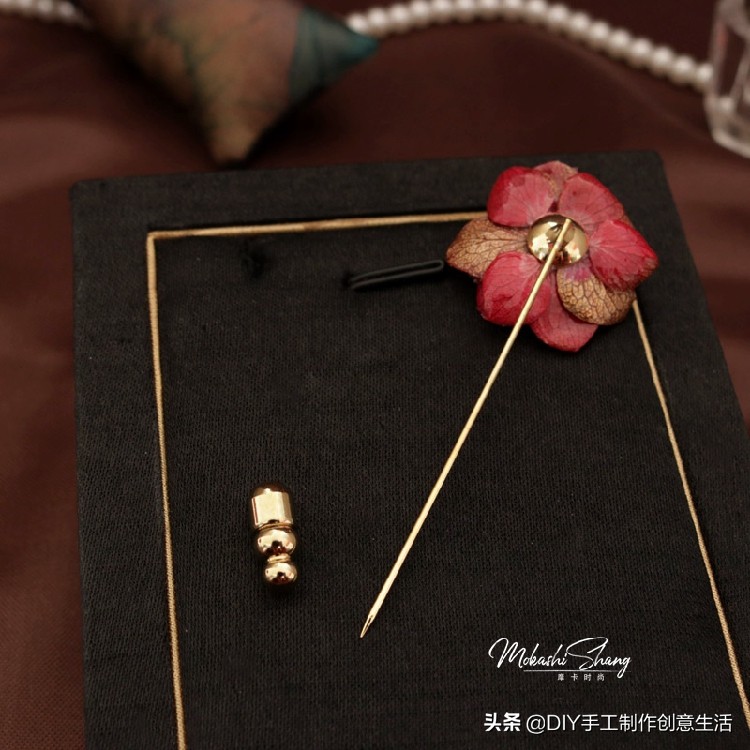 永生花首饰手工diy制作,制作永生花首饰