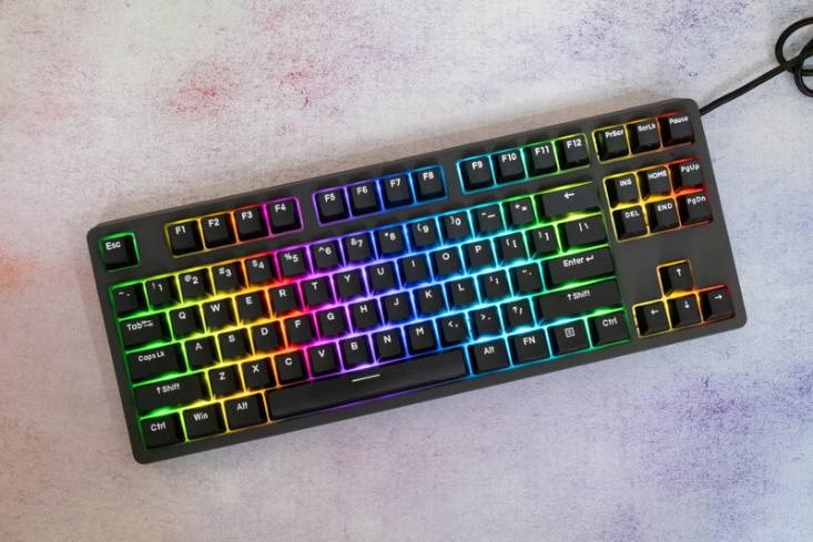 特别的数字键盘，小身板大功能，HEXCORE安妮87键RGB机械键盘体验