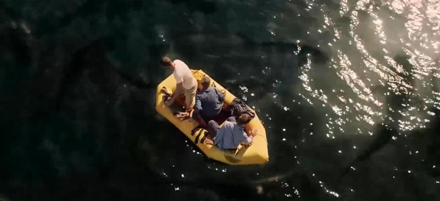 士兵被困海岛上,士兵被困在海上吃鲨鱼