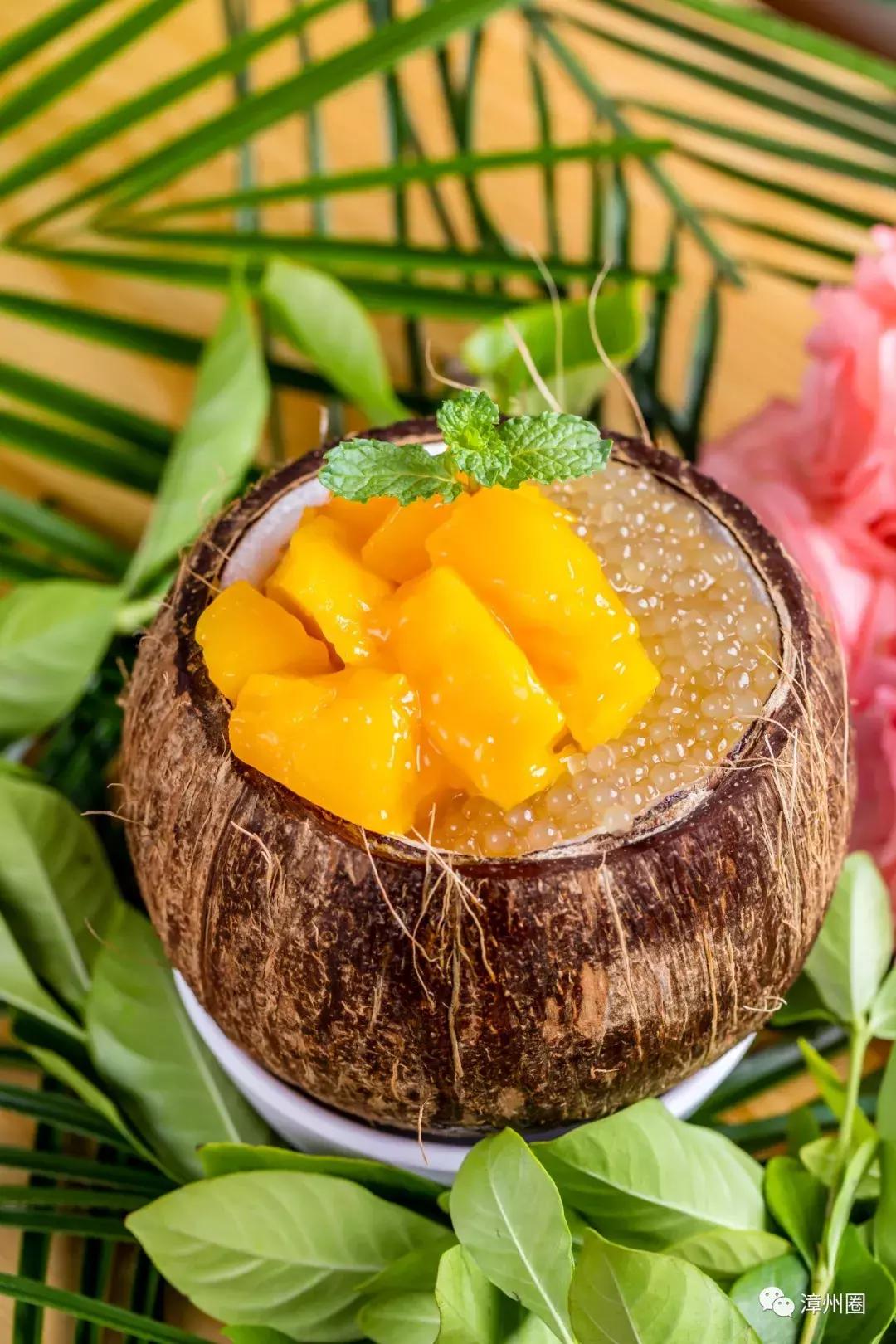 椰子碗甜品颜值高,火爆ins的椰子碗直接送
