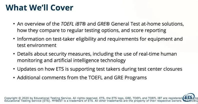2021年托福考试安排表,托福考试官方ets发布新考试模式