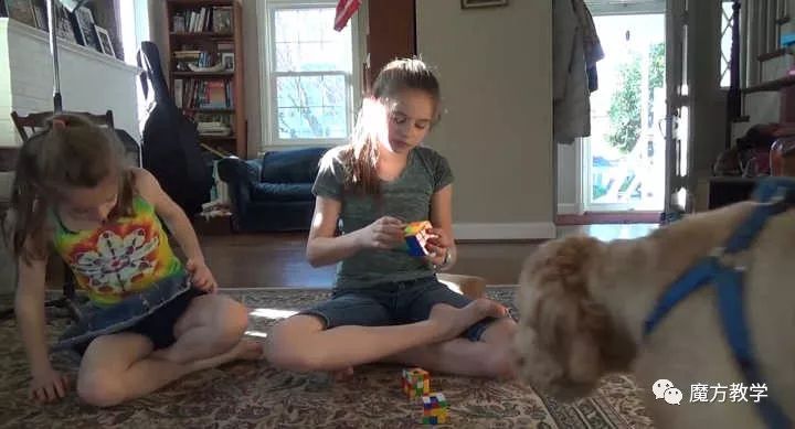 魔方怎么做到那么快,做好一面魔方后的教学视频