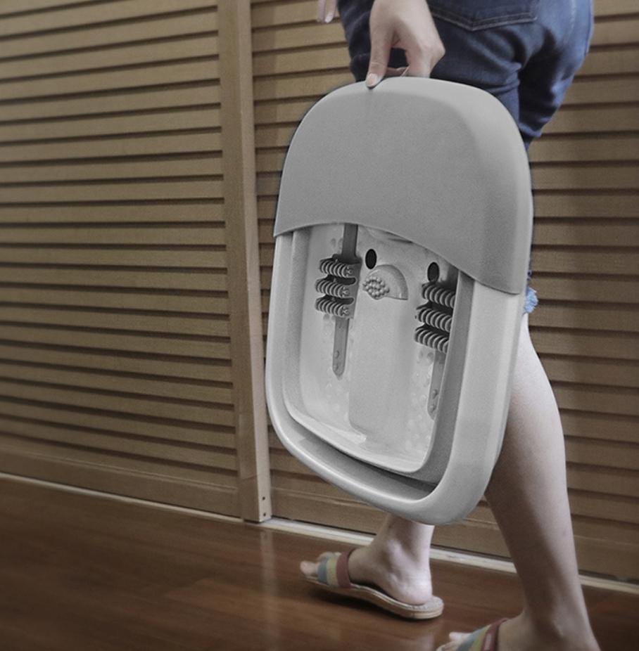 柔软按摩洗脚盆,可折叠按摩足浴盆