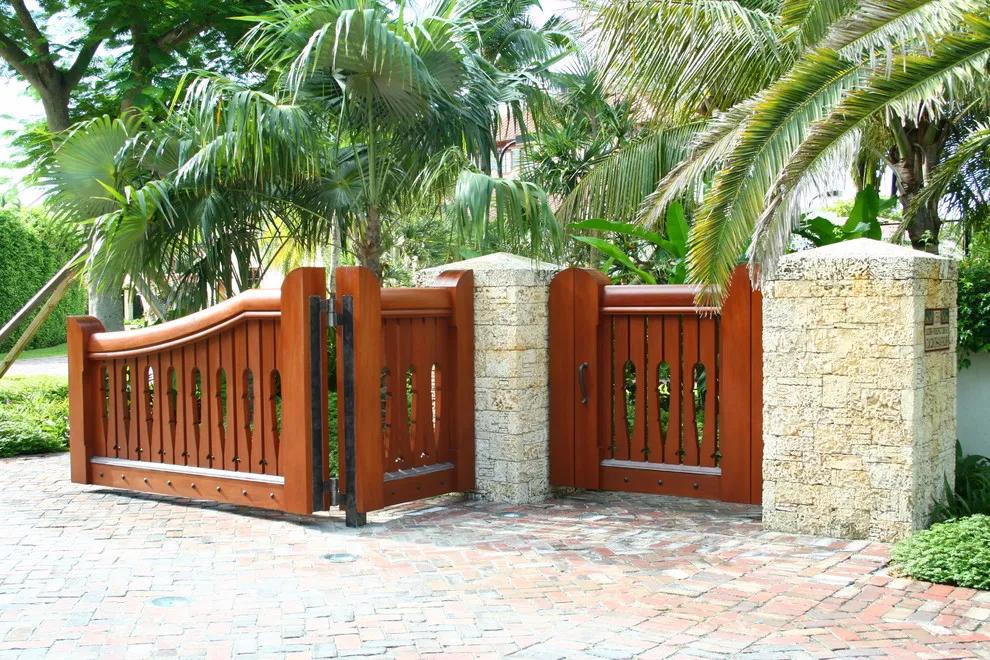 庭院栅栏门锁具,极简庭院栅栏门