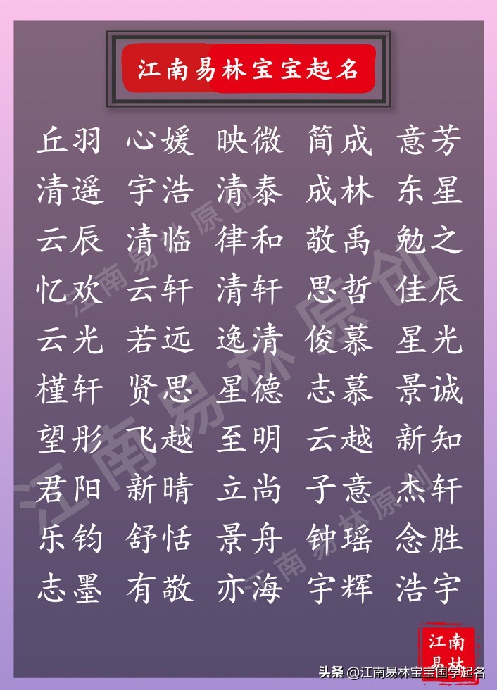 诗经楚辞中带予的名字,诗经楚辞取乳名