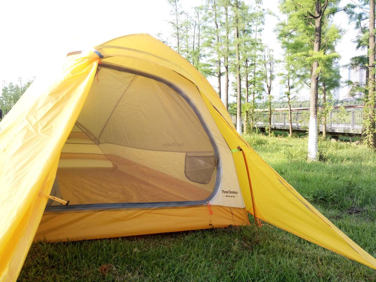 冬天户外露营帐篷简单便携,三只小驴户外帐篷防暴雨加厚