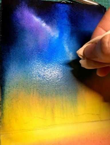 水彩璀璨星空,璀璨星空怎么画水彩