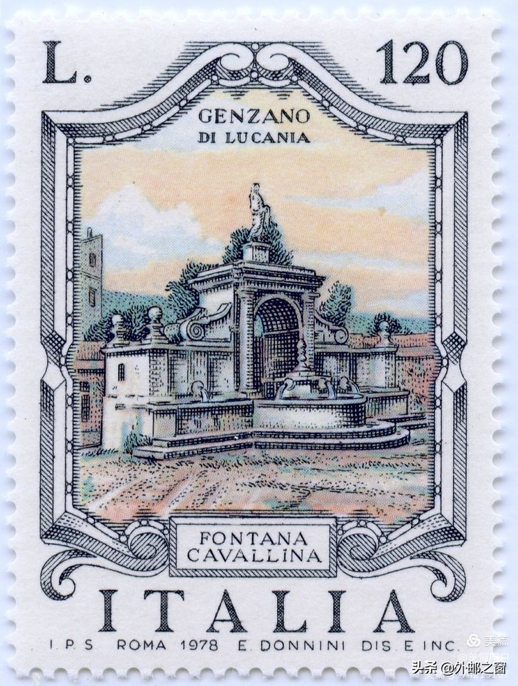 意大利1998年发行雕刻版邮票,意大利存世18个月的邮票