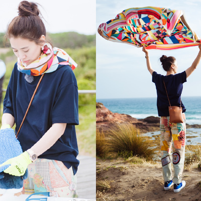 美丽丝巾搭配美出高级感魅力十足,丝巾搭配洋气减龄美出高级感