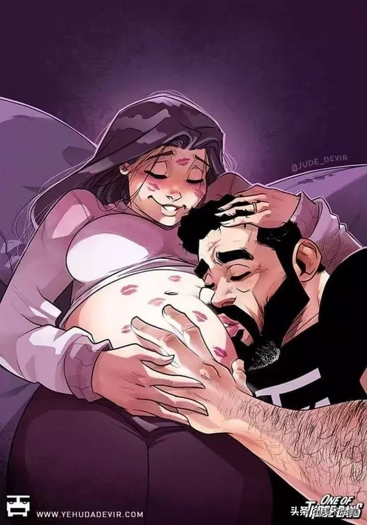 那个宠妻狂魔插画师又来秀恩爱了，这次是关于生孩子的……