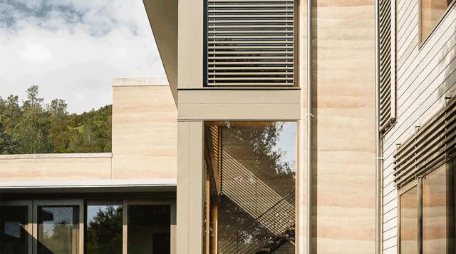 夯土水泥艺术外墙,夯土墙质感