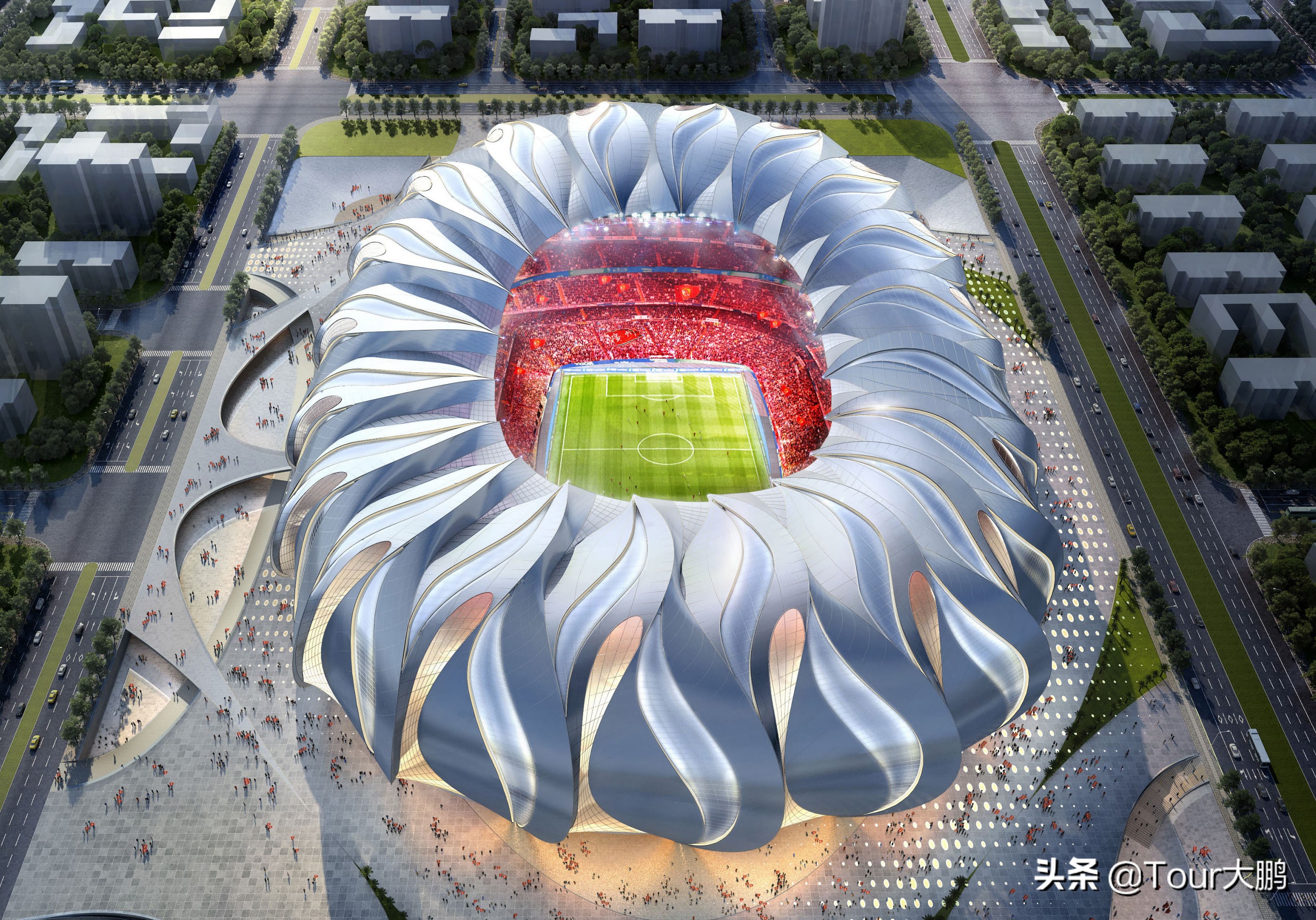 恒大新球场有多厉害,广州恒大新球场概念图
