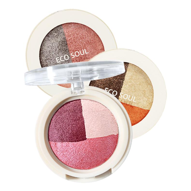 卡姿兰猪猪十色眼影盘,卡姿兰四色眼影盘测评