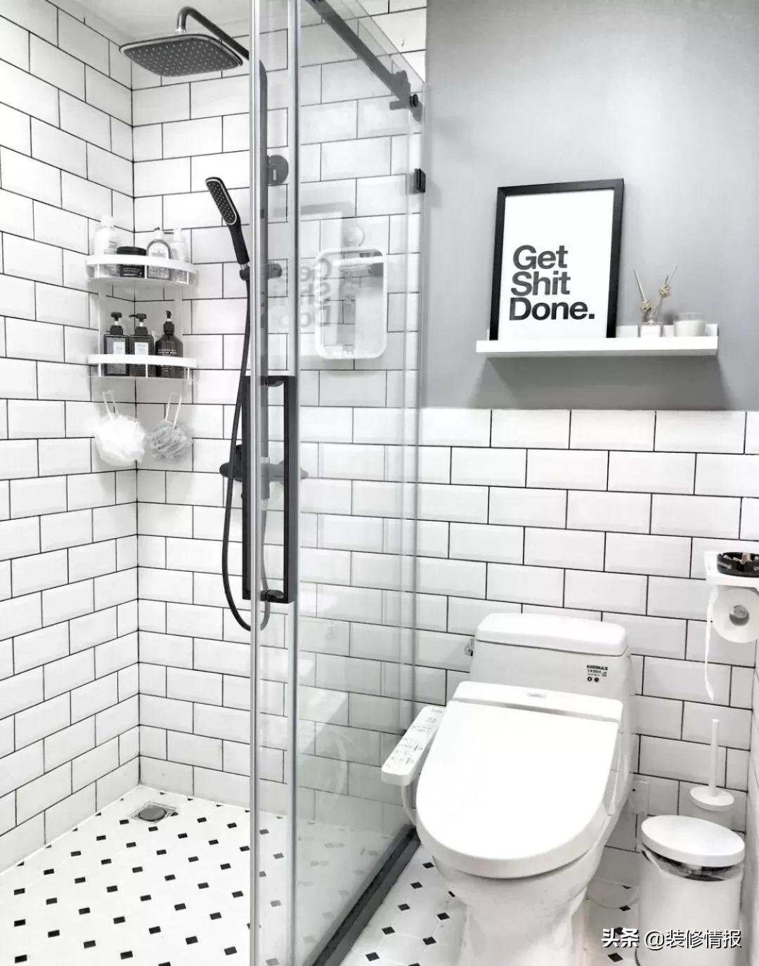 小户型卫生间平面布局最佳效果图,正方小户型卫生间设计布局