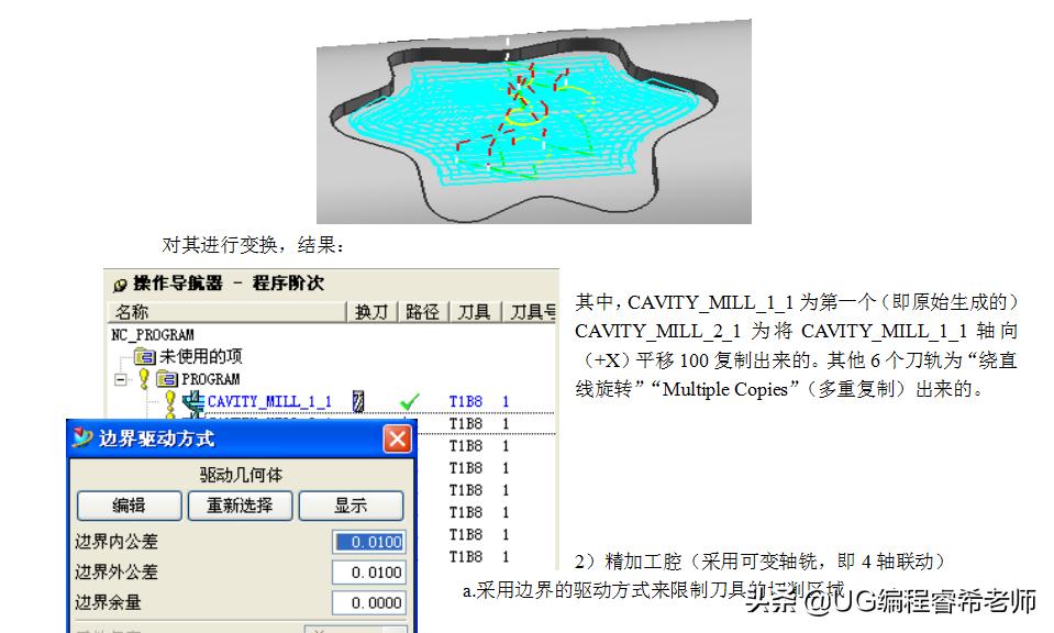 ug五轴加工各功能介绍,ug四轴加工零件编程