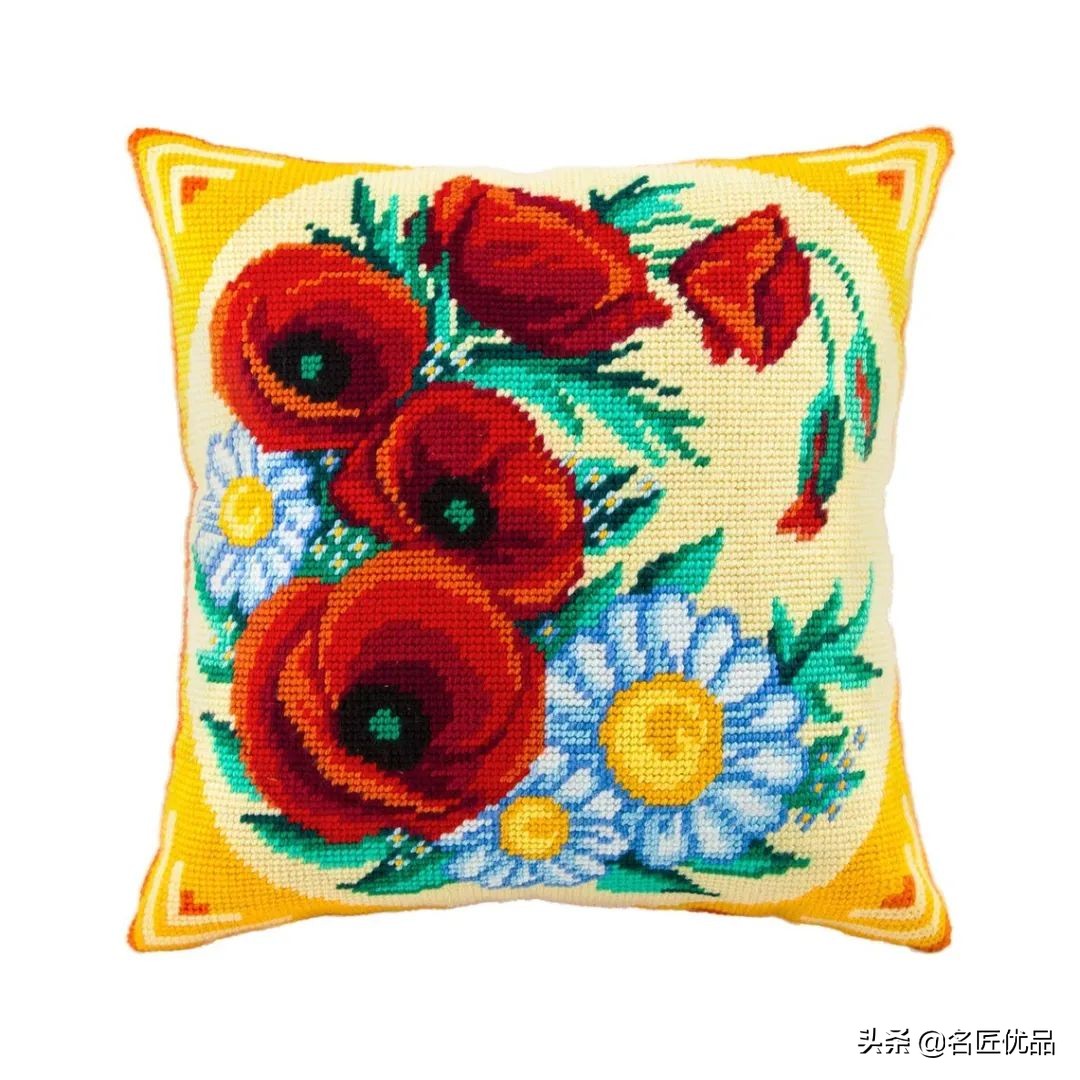 旧物利用!毛线用不完就用来刺绣,这才是十字绣最让人佩服的绣法