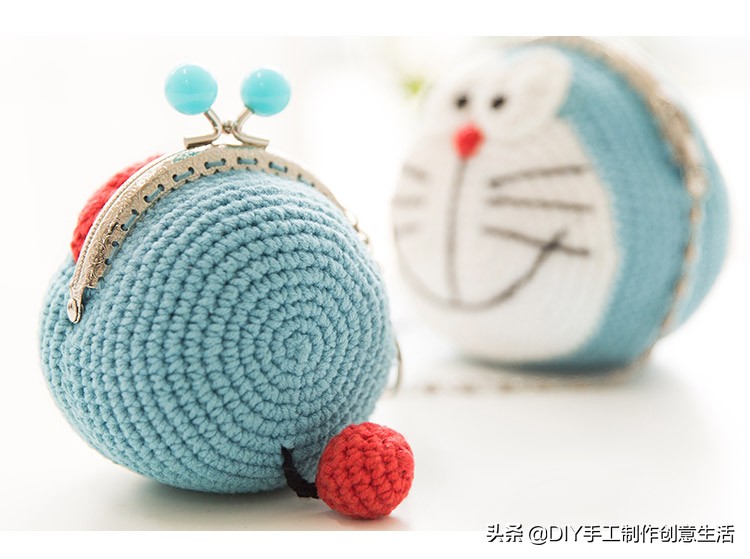 钩织扁包零钱包,钩织拉链零钱包