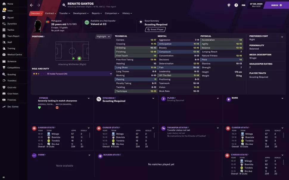 fm2021开档必签球员推荐,fm2021开档必签年轻妖人