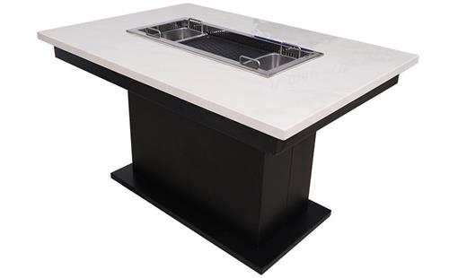 烤涮一体自助餐桌子,自助餐火锅桌子多少钱